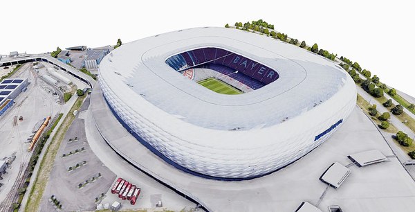 Build Your Own 3D Replica Model Bayern Munich Football Club Allianz Stadium 