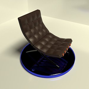 3D barcelona chair