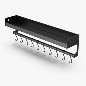 3D Kitchen Rack With Hooks