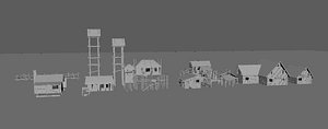 3D forest set
