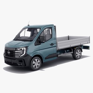 Nissan Interstar pick-up 2024 with interior 3D model