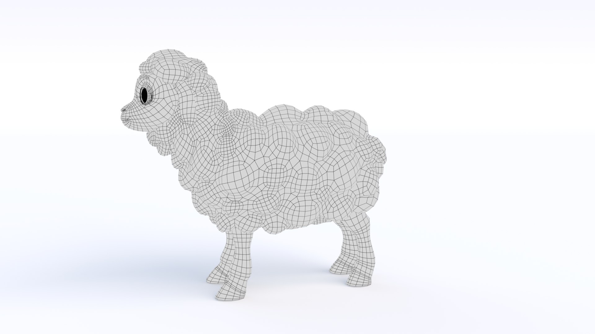 3D Cartoon Sheep Model - TurboSquid 2423977