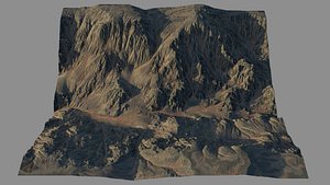 8K Detailed Canyon Landscape 3D model