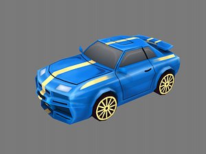 cartoon car 3D model
