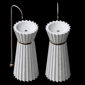 Oasis Group Plisse washbasin 3d model