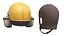 Deck Crew Safety Helmet with Mic and Receiver Yellow 3D