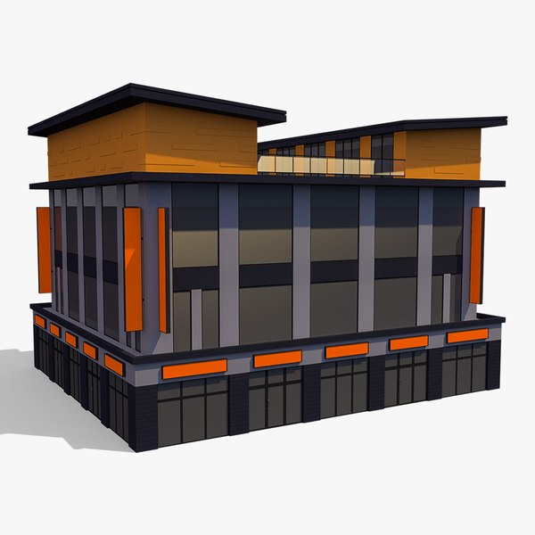Commercial Building 005 3D model - TurboSquid 1725097