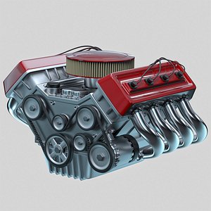 car engine - 3d 3ds