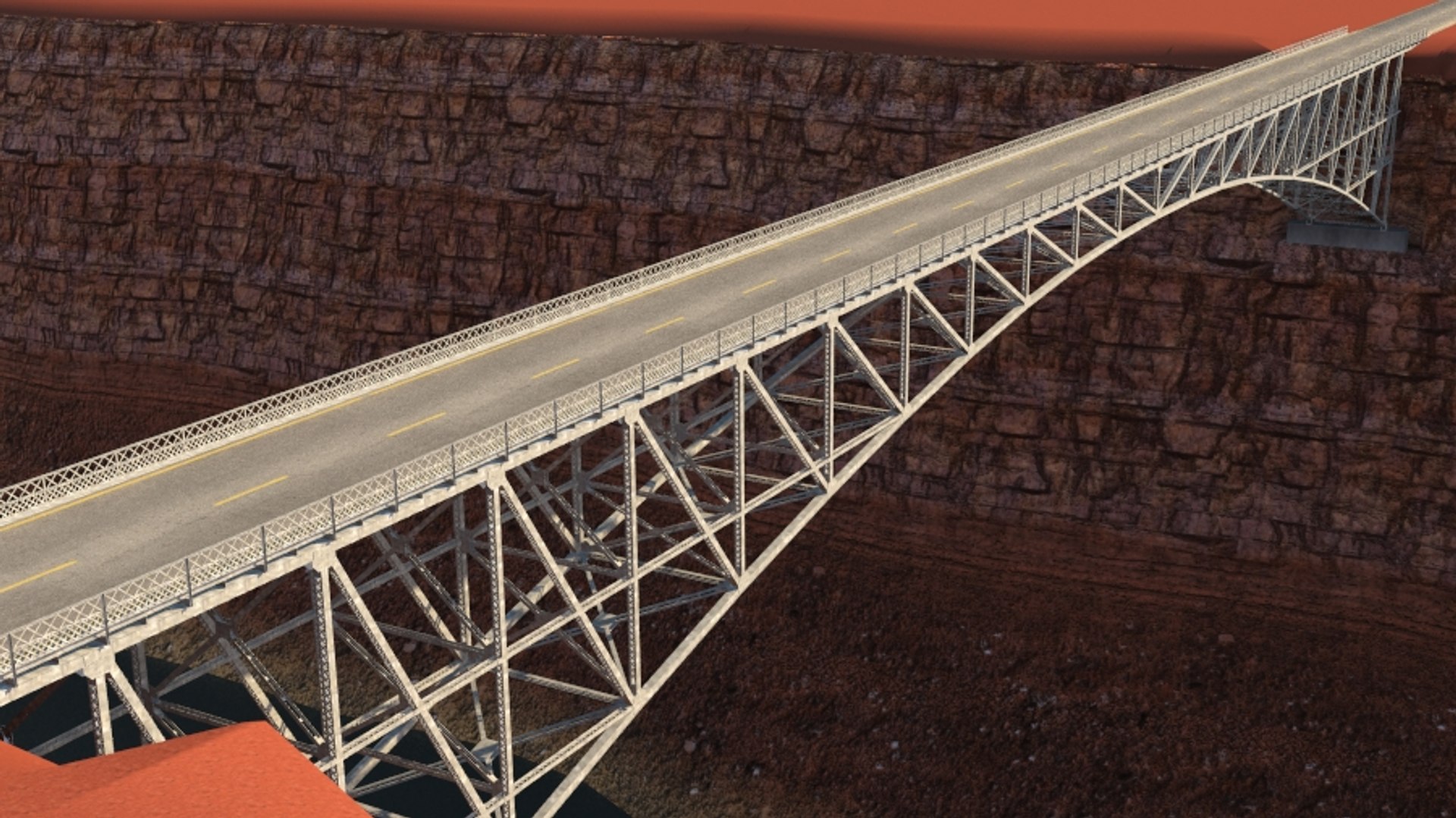 3D old steel bridge model TurboSquid 1269895