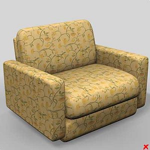3d armchair chair model