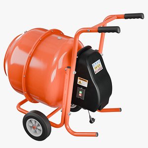 Concrete Mixer 02 b 3D model