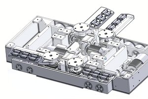 3D Electric Self-Propelled Transfer Trolley 3D CAD Model model