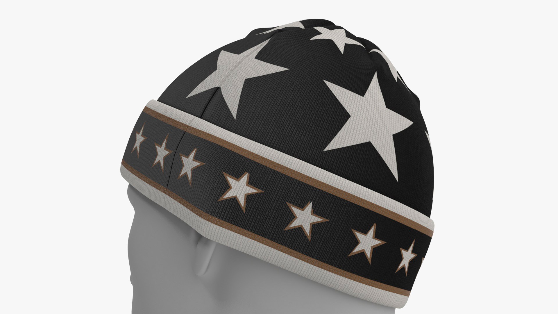 Mens DG King Star Intarsia Beanie Hat on Mannequin 3D model https://p.turbosquid.com/ts-thumb/c2/RX7o5d/Ed/mensdgkingstarintarsiabeaniehatonmannequin3dmodel019/jpg/1693952423/1920x1080/fit_q87/38b8c0c690634e09d42375682ba6529d085419ba/mensdgkingstarintarsiabeaniehatonmannequin3dmodel019.jpg