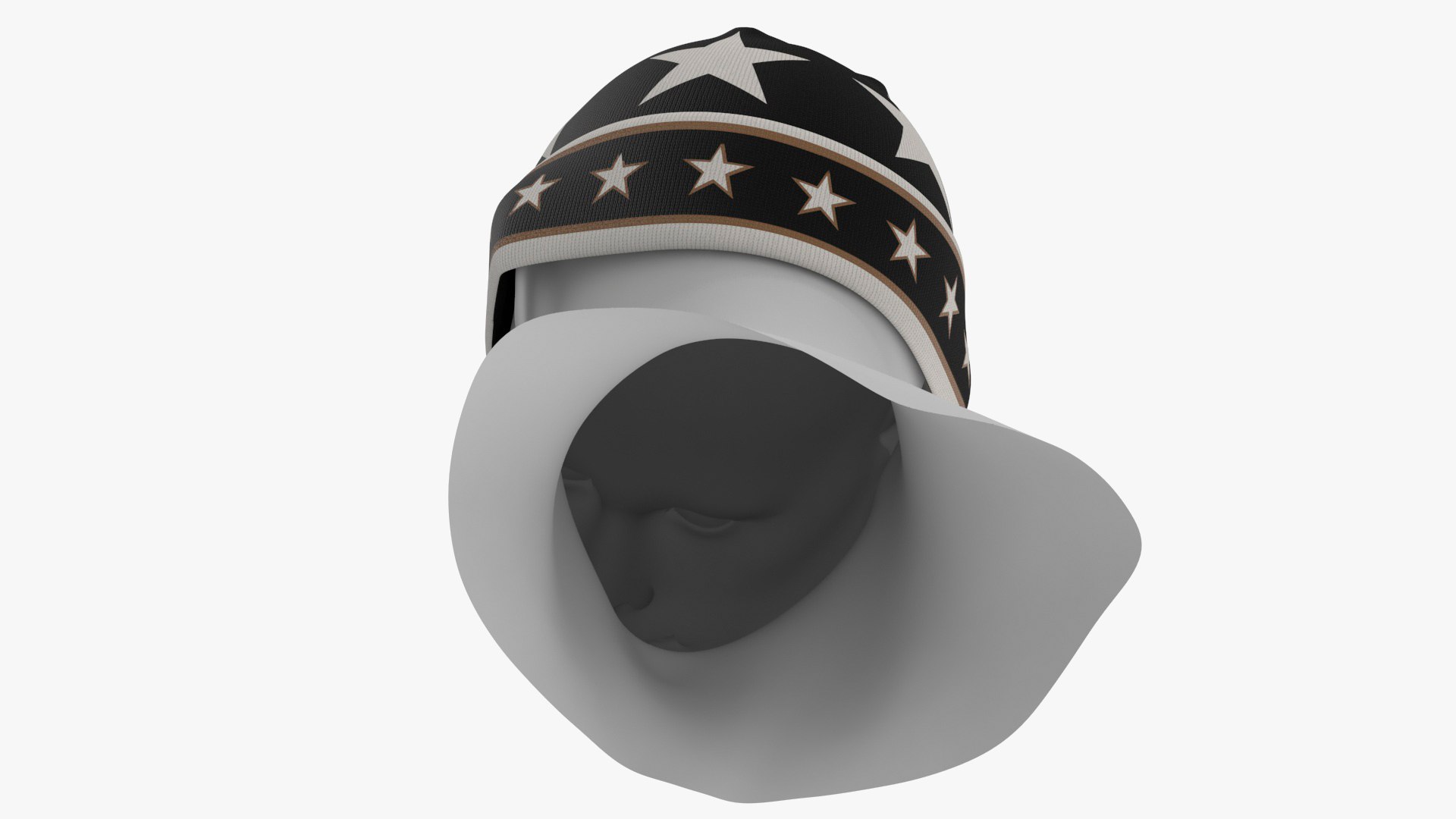 Mens DG King Star Intarsia Beanie Hat on Mannequin 3D model https://p.turbosquid.com/ts-thumb/c2/RX7o5d/Gl/mensdgkingstarintarsiabeaniehatonmannequin3dmodel016/jpg/1693952413/1920x1080/fit_q87/60f82c32e9fc8b414fbb7c6391ece0147ffc9c31/mensdgkingstarintarsiabeaniehatonmannequin3dmodel016.jpg