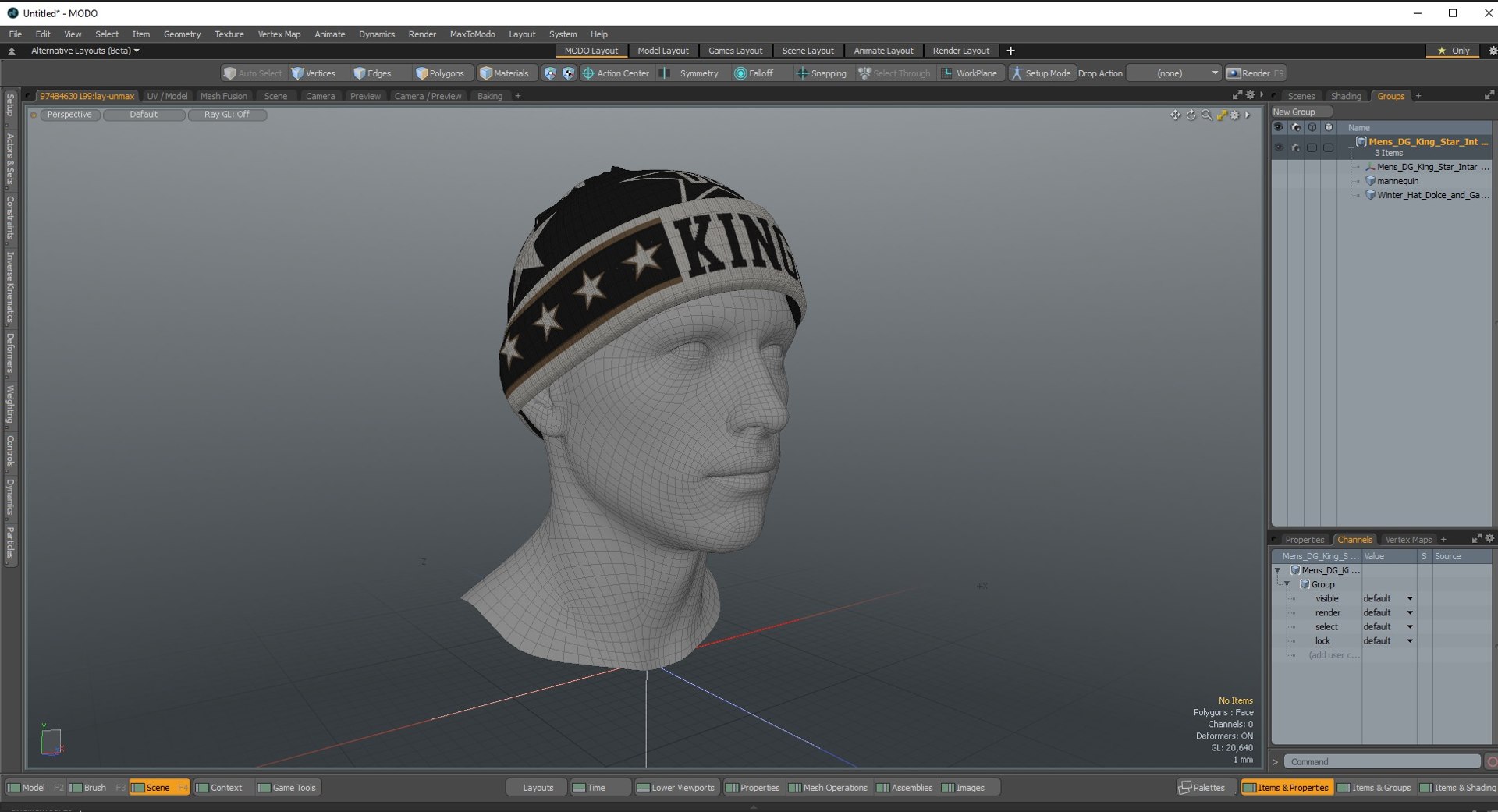 Mens DG King Star Intarsia Beanie Hat on Mannequin 3D model https://p.turbosquid.com/ts-thumb/c2/RX7o5d/UZ/mensdgkingstarintarsiabeaniehatonmannequin3dmodel047/jpg/1693952515/1920x1080/fit_q87/ca0236a4194863074dd8a3b40ba796e85cace38f/mensdgkingstarintarsiabeaniehatonmannequin3dmodel047.jpg