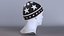 Mens DG King Star Intarsia Beanie Hat on Mannequin