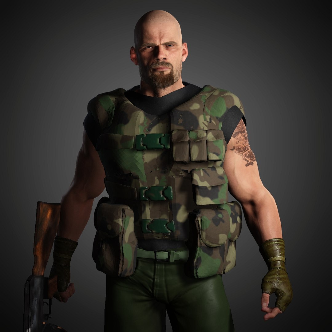 The Mercenary 3D - TurboSquid 1890853