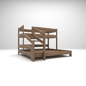 bunk bed 3D model