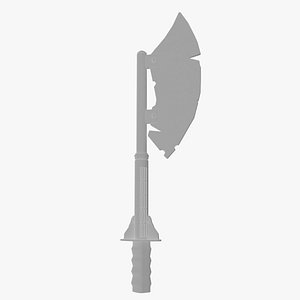 3D Battle Axe