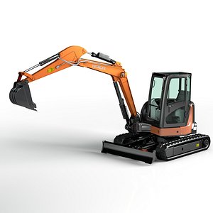 Rigged Hitachi Zaxis 55U - ZX55U Hydraulic Excavator