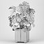 Monstera árvore em uma panela 04 (Coleção CAPE)