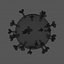 3D coronavirus virus