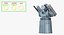 Pantsir-ME Naval Air Defence Rigged 3D Model