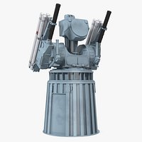 Pantsir-ME Naval Air Defence Rigged 3D Model