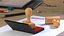 Wood Stamp with Inkpad Approved Set 3D model