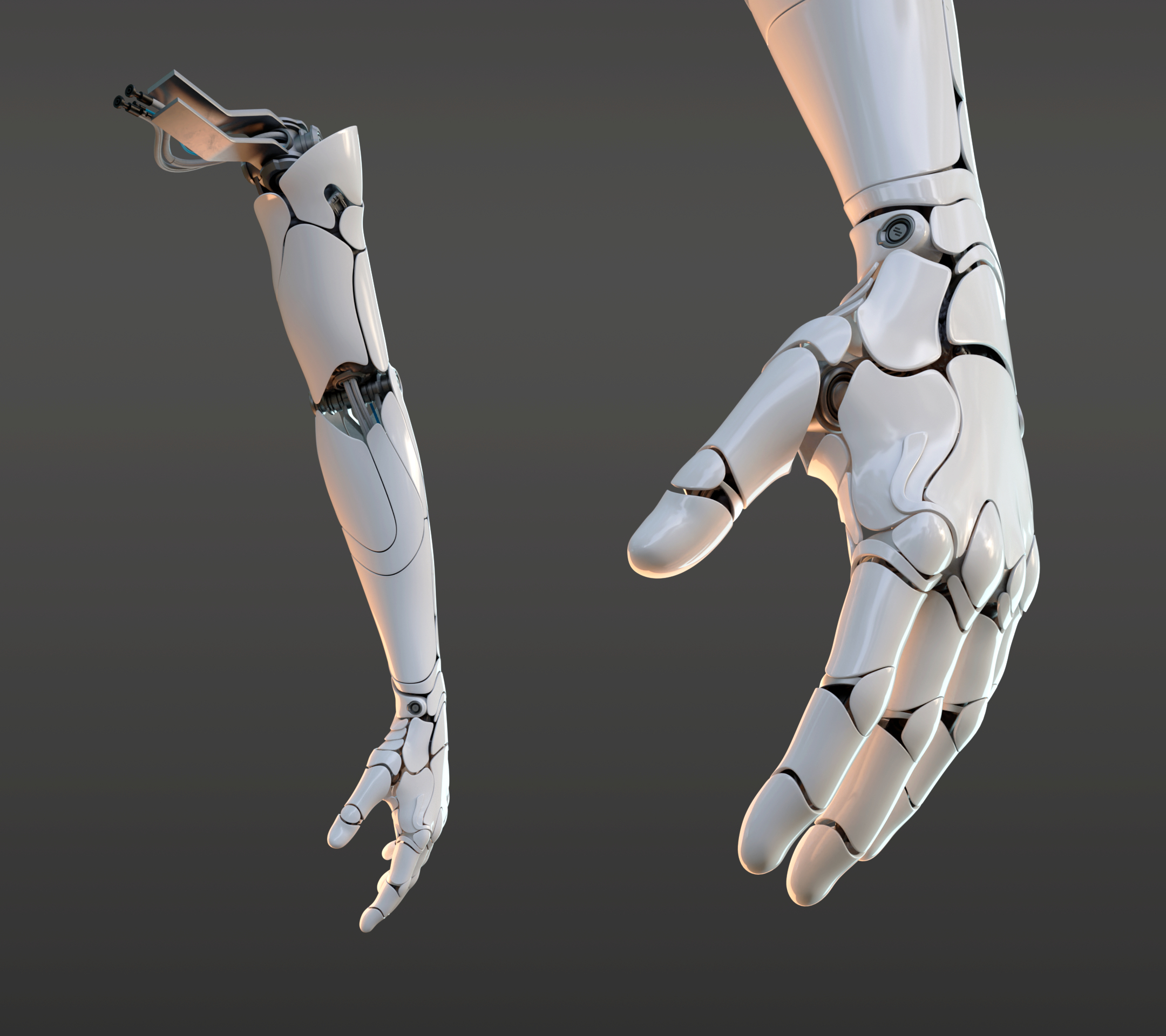 Robotic hand model - TurboSquid 1605002