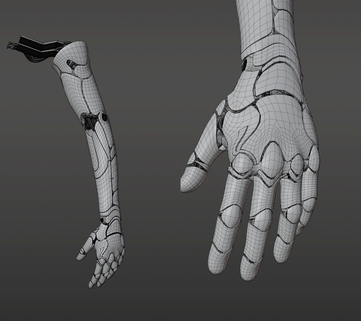 Robotic hand model - TurboSquid 1605002