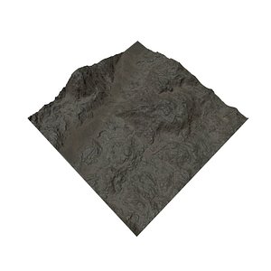 rocky terrain 3D model