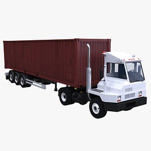 tractor trailer container model