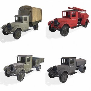 soviet truck in 4 variation