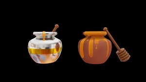 3D honey pot model