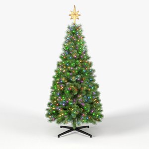 Christmas Tree 7 feet With Multicolor Lights