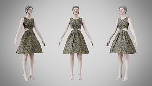 Dress 33 Royal Baroque Brocade v2