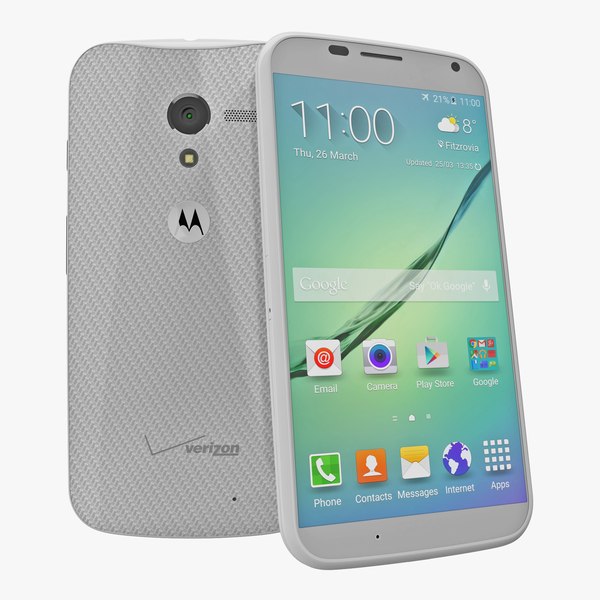 3d model motorola moto x white