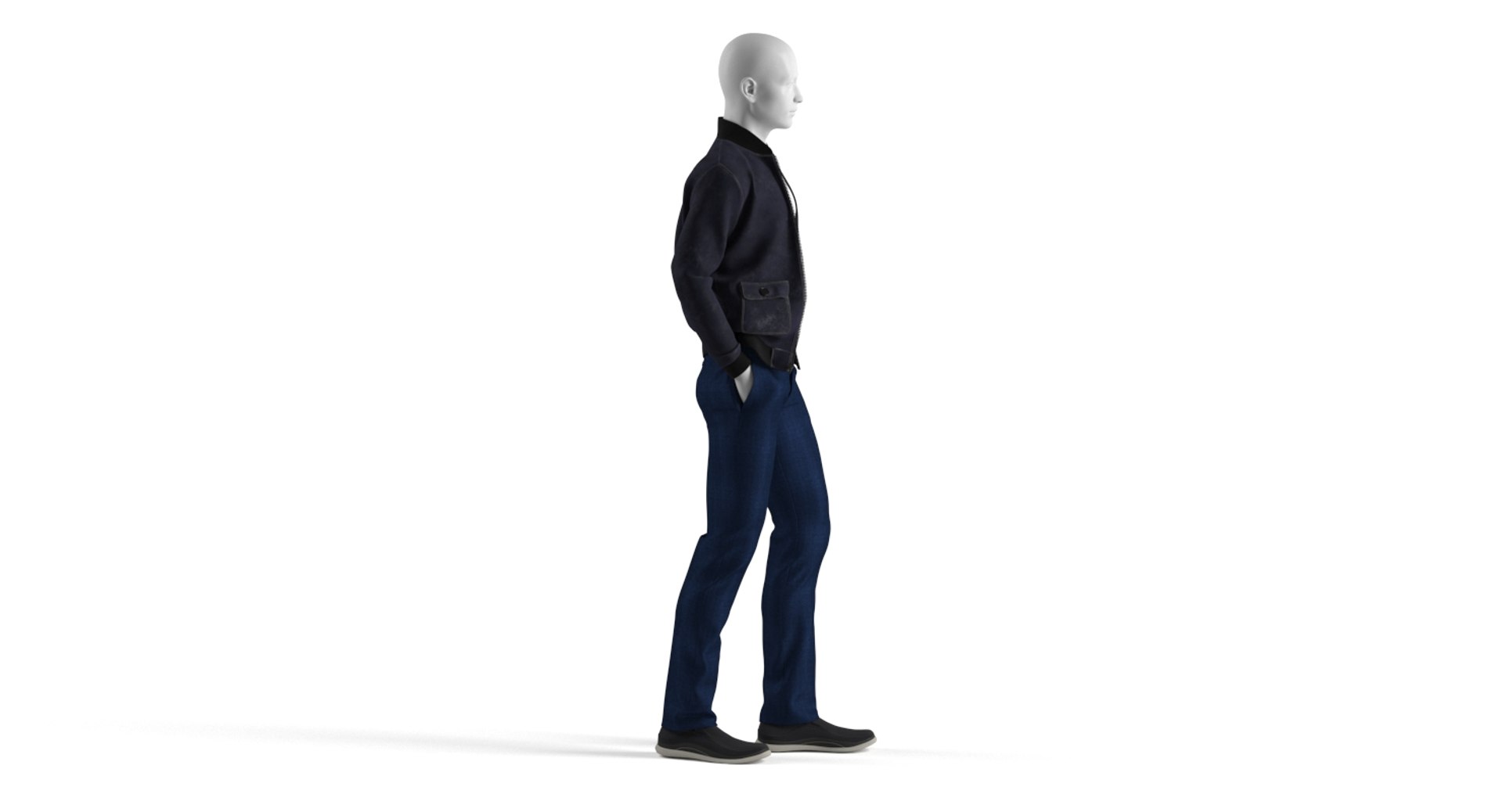 Realistic mannequin jacket 3D model - TurboSquid 1409917