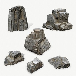 Rock Set 3D model