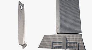 shanghai world financial center 3D model
