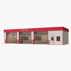 Car Wash Red Building