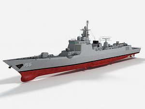 3D Type 052D Nanjing PLAN Destroyer model