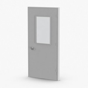commercial doors 1 closed 3D model