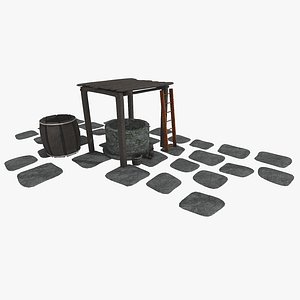 old medieval 3d model