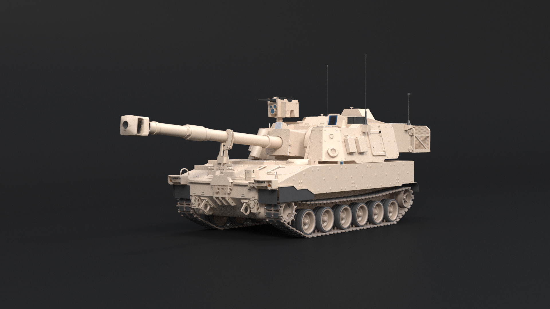 M109A7 Paladin Howitzer 3D Model - TurboSquid 2008233