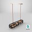 Modern Faceted Prism Pendant Light with Linear LED Bar