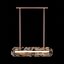 Modern Faceted Prism Pendant Light with Linear LED Bar