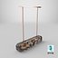 Modern Faceted Prism Pendant Light with Linear LED Bar