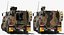 4x4 Bushmaster MR6 Camo Rigged 3D Model